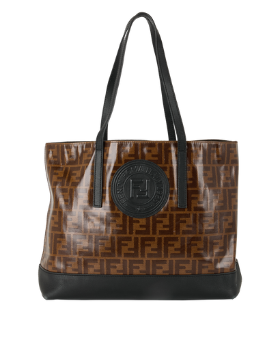 Zucca Tote, &pound;450, Handbags, Black/Brown, Canvas, Front view